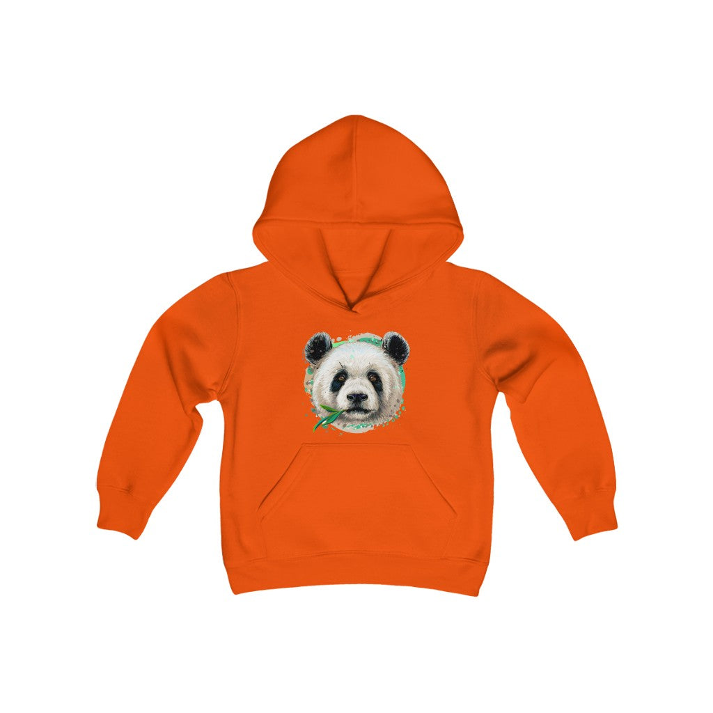 Youth Heavy Blend Hooded Sweatshirt "Colorful panda"