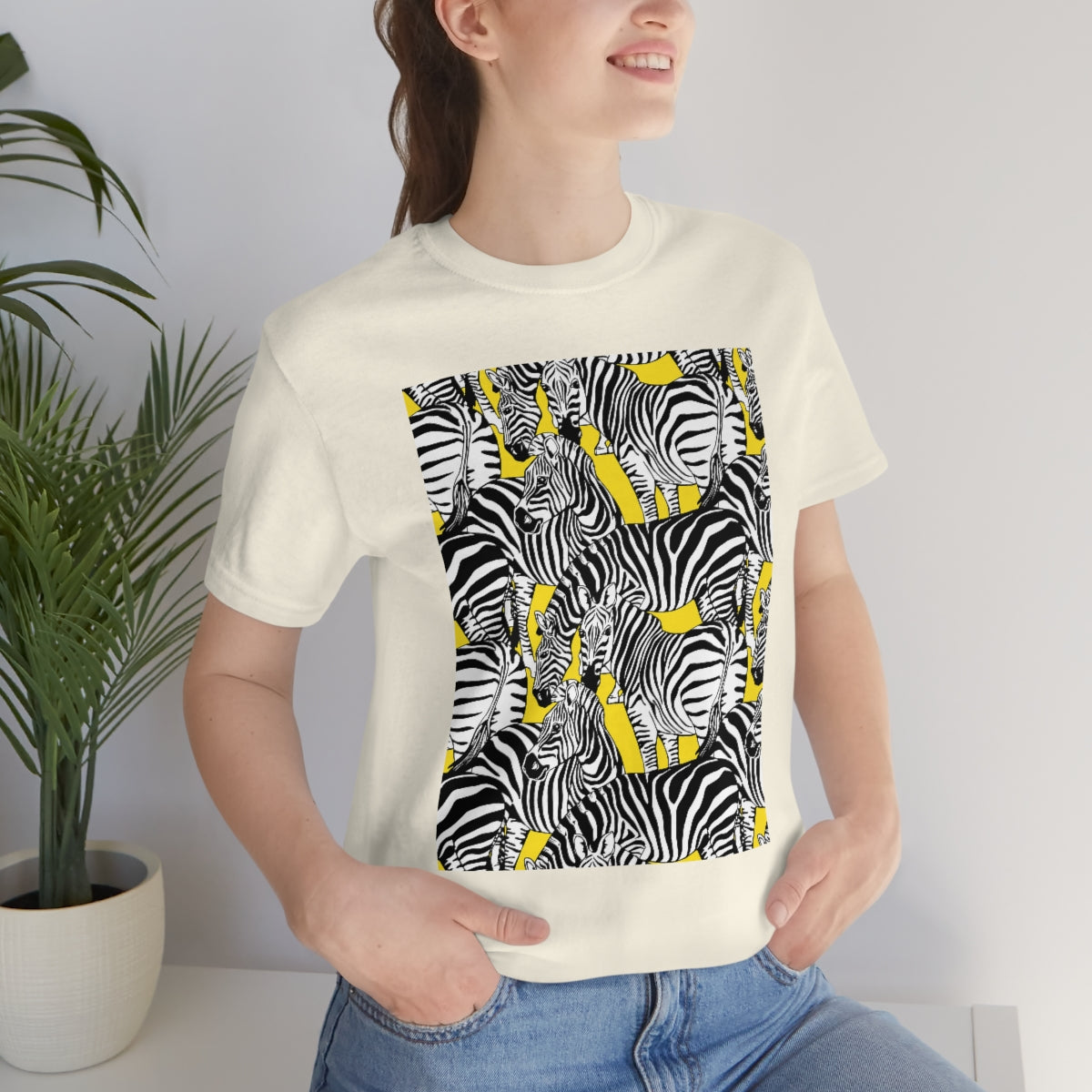 Unisex Jersey Short Sleeve Tee "Colorful zebras"