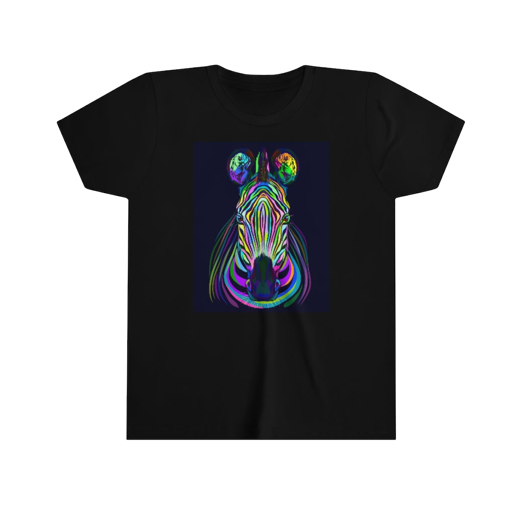 Youth Short Sleeve Tee "Colorful zebra"