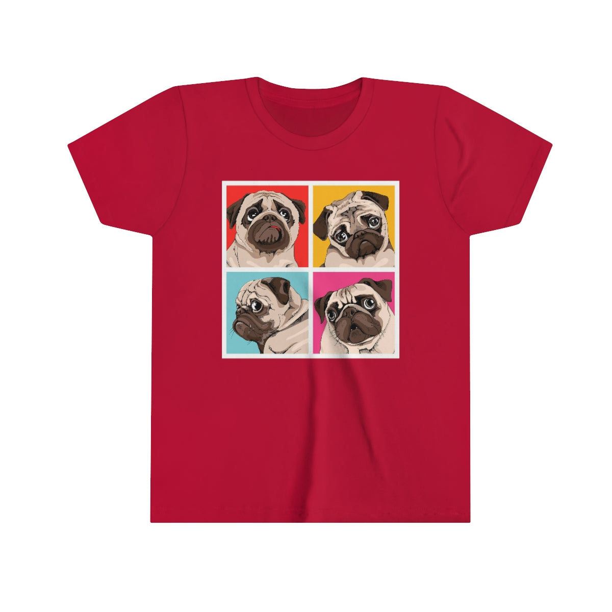 Youth Short Sleeve Tee "Four Pugs"