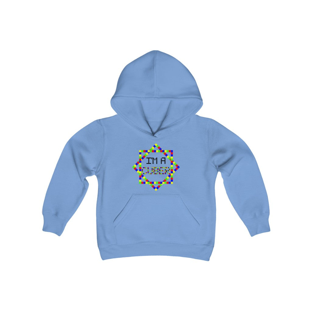 Youth Heavy Blend Hooded Sweatshirt "I'm a cuber"