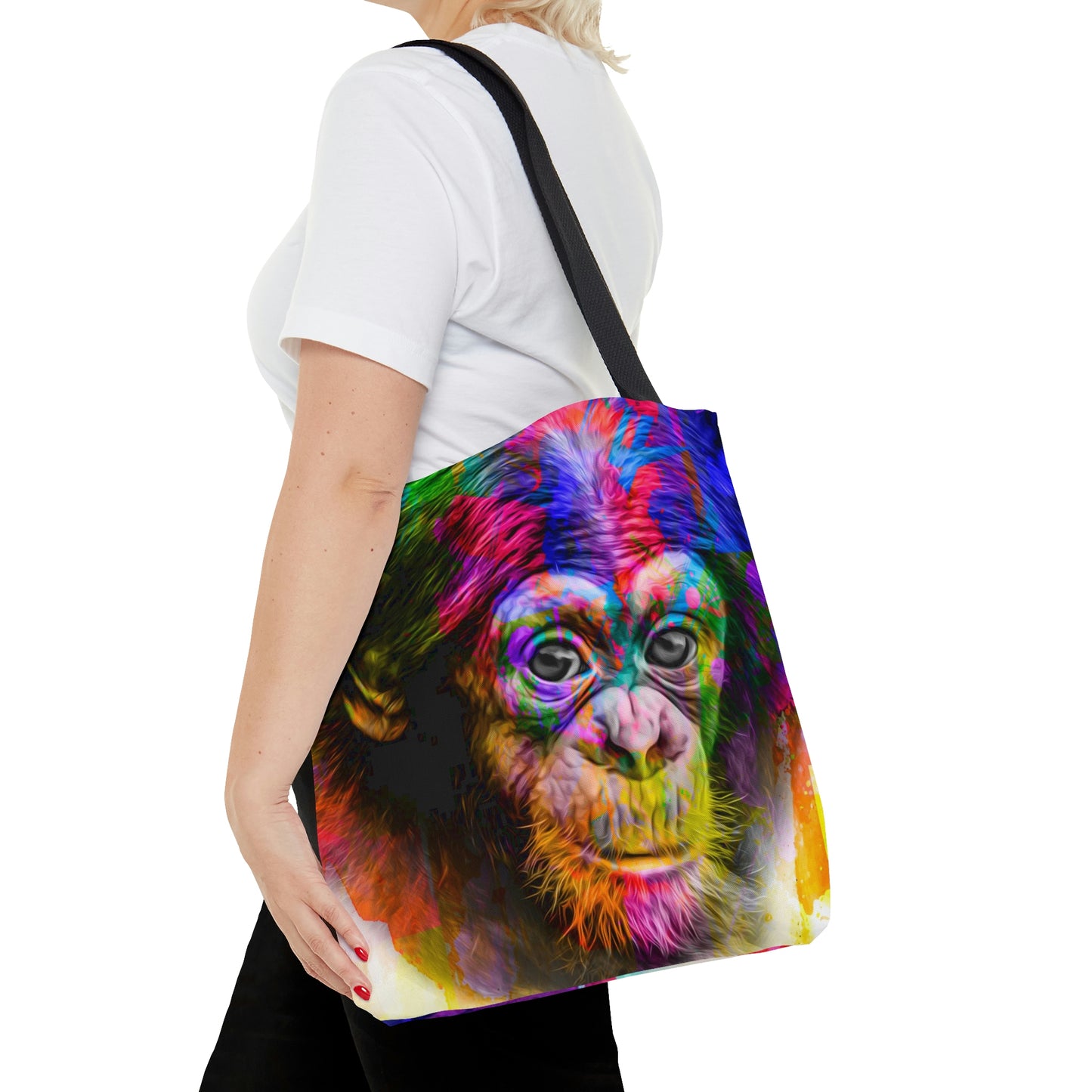 AOP Tote Bag "Monkey color art"