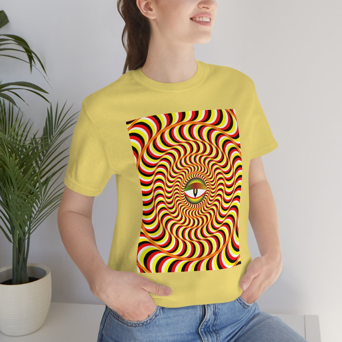 Unisex Jersey Short Sleeve Tee "Optical illusion Snake Eye"