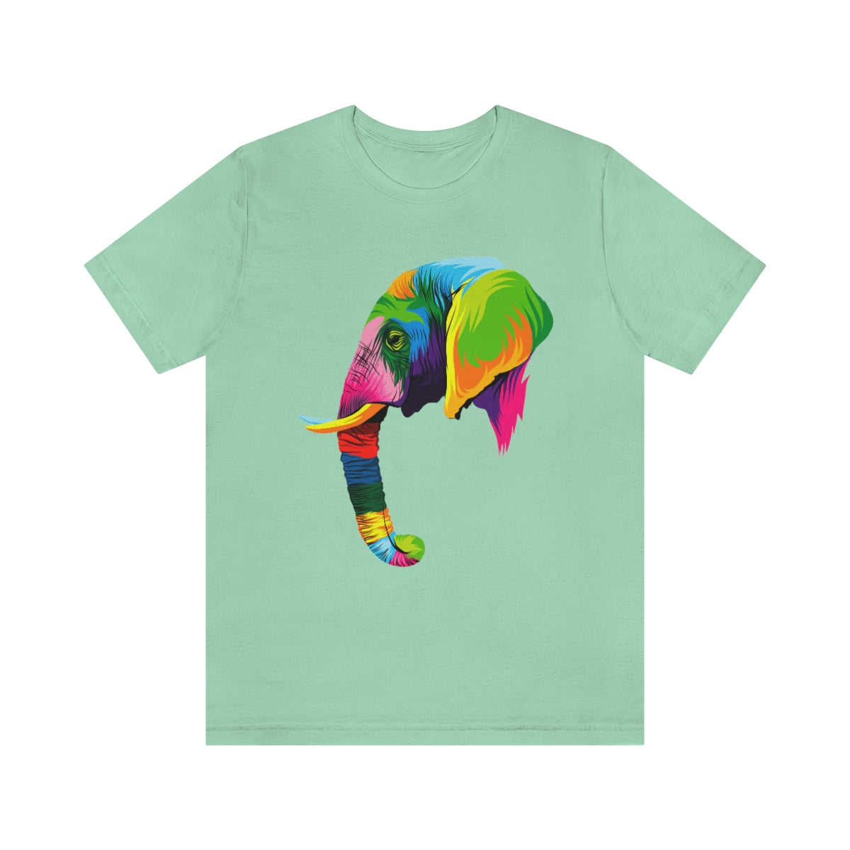 Unisex Jersey Short Sleeve Tee "Abstract colorful elephant"