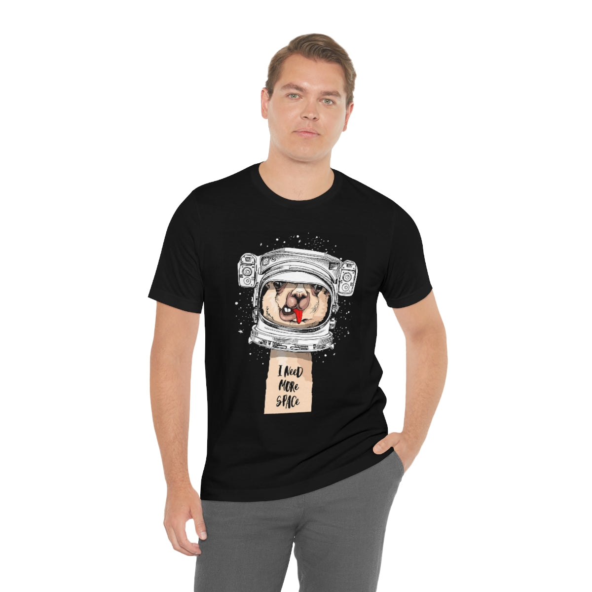 Unisex Jersey Short Sleeve Tee "Llama I need more space"
