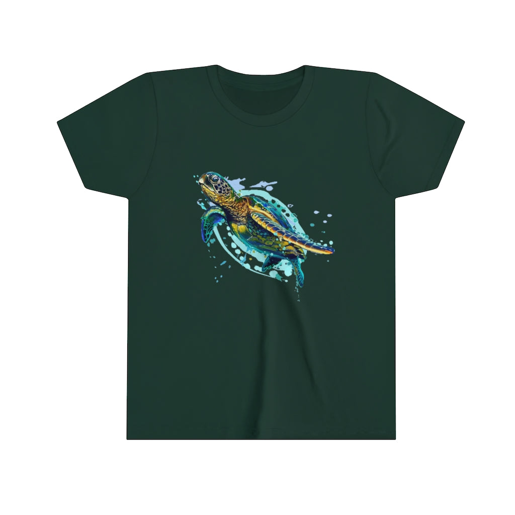 Youth Short Sleeve Tee "Sea colorful turtle"