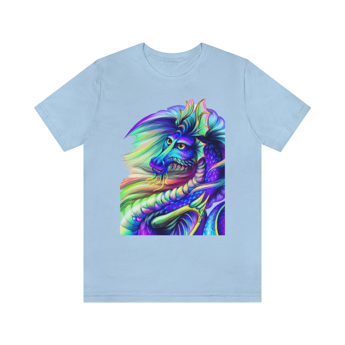Unisex Jersey Short Sleeve Tee "Multi-colored dragon"