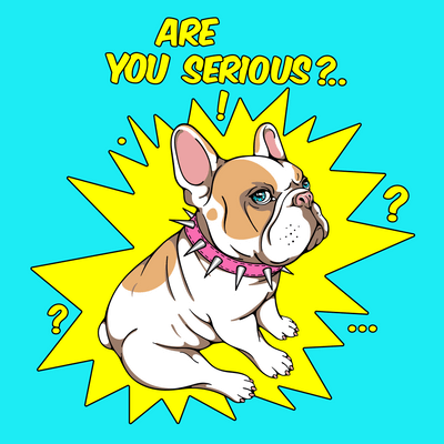 Unisex Jersey Short Sleeve Tee "French bulldog are you serious?"
