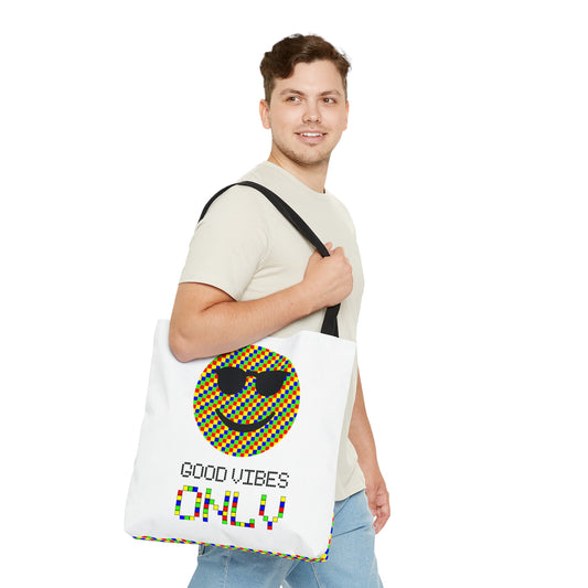 AOP Tote Bag "Good vibes ONLY"