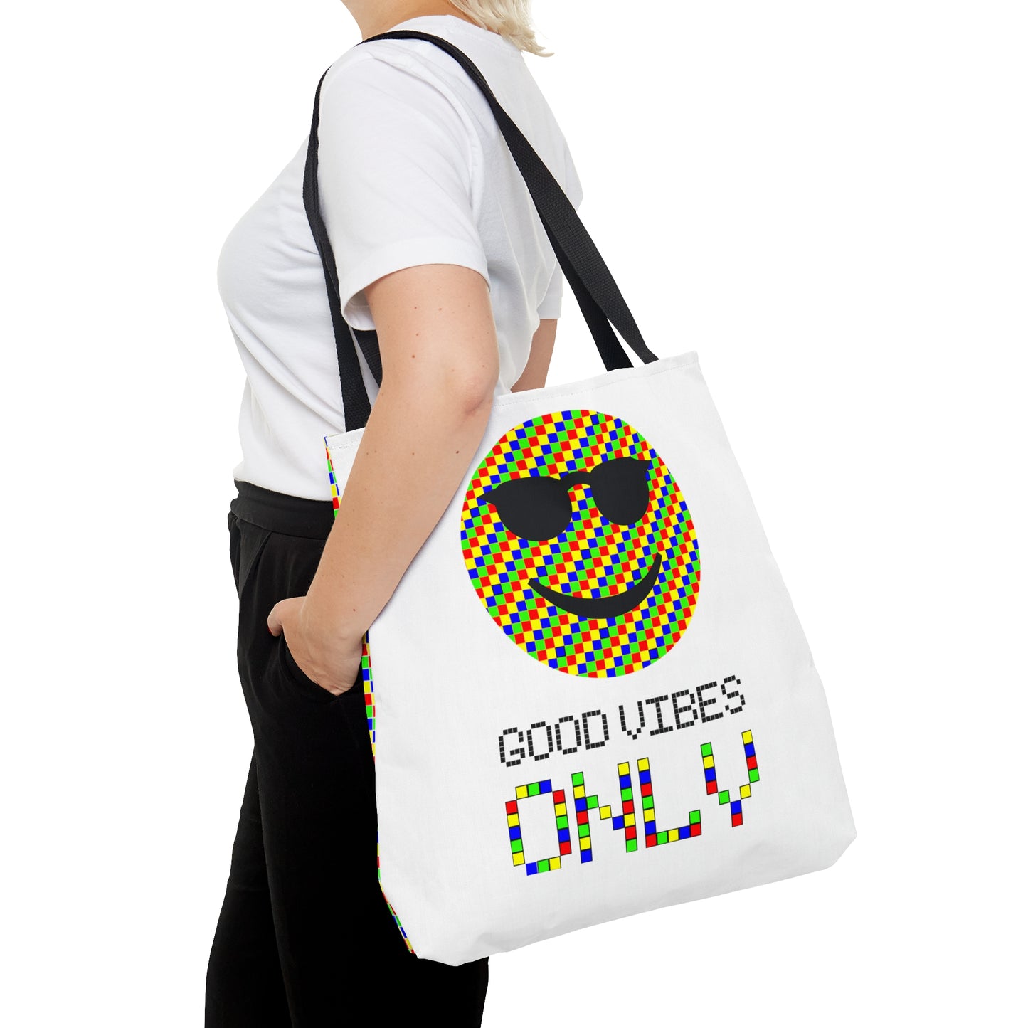 AOP Tote Bag "Good vibes ONLY"