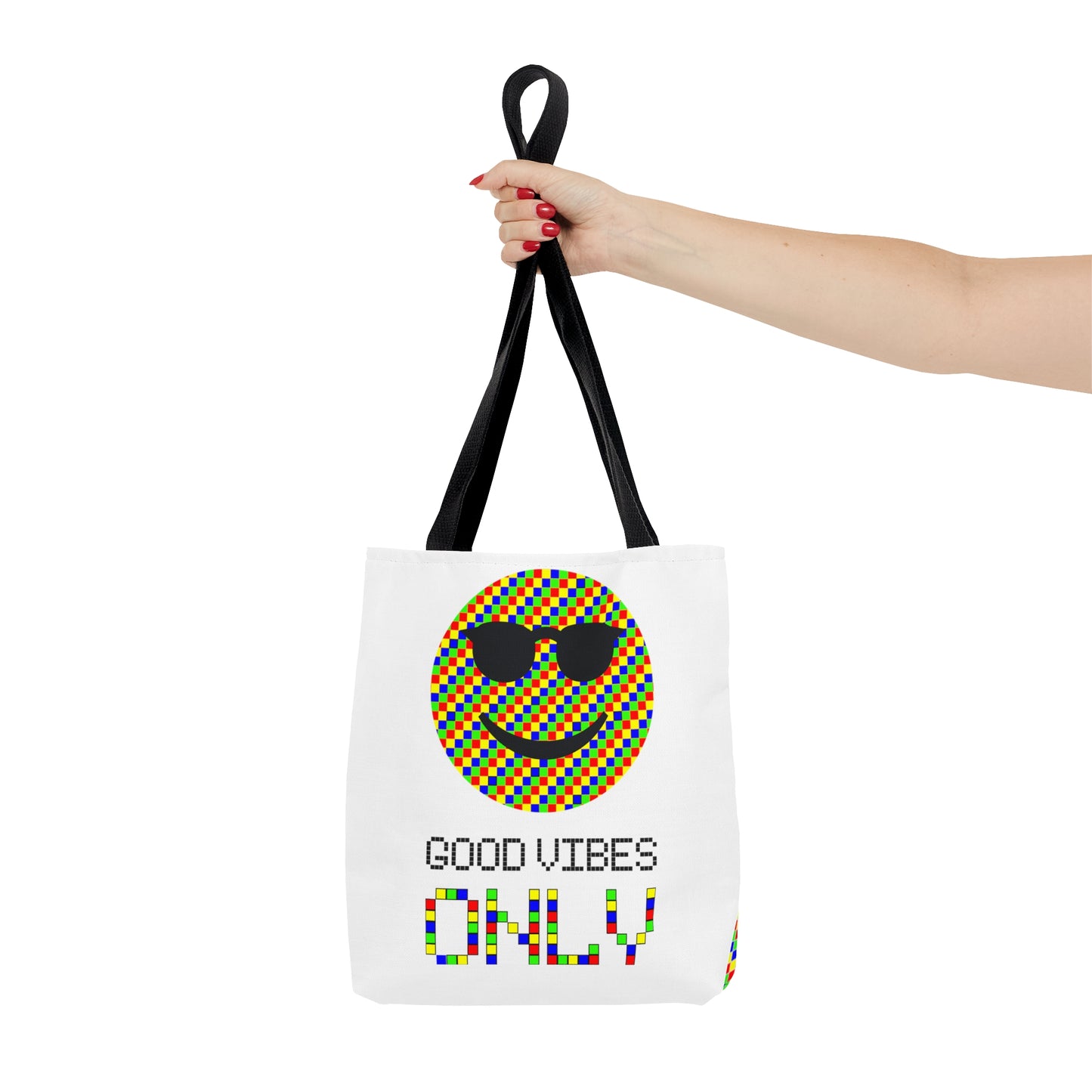 AOP Tote Bag "Good vibes ONLY"