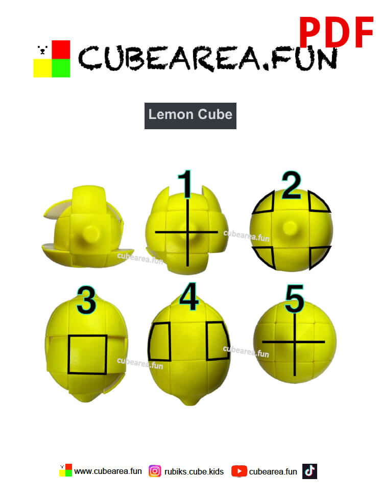PDF Printable Scheme How to solve a Lemon Cube 3x3 by Cubearea.fun