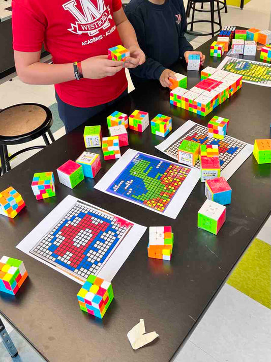 2 students / 1 Private in-person OFFline lesson / 60 minutes long - How to solve a Rubik's cube and other puzzles