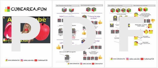 PDF Printable Scheme How to solve an Apple cube 3x3 by Cubearea.fun