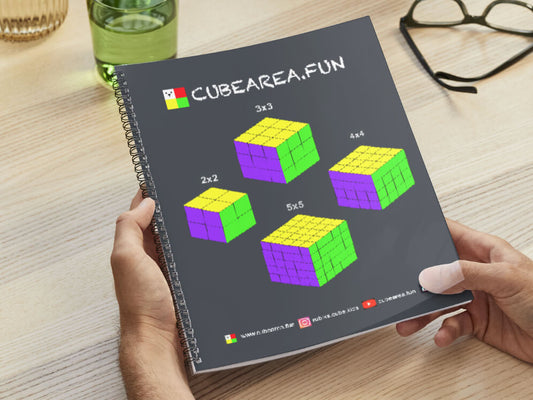 Paper Book Cubearea.fun How to solve a Rubik's cube 3x3, 2x2, 4x4, 5x5 (4 puzzles, 24 pages). FREE SHIPPING!