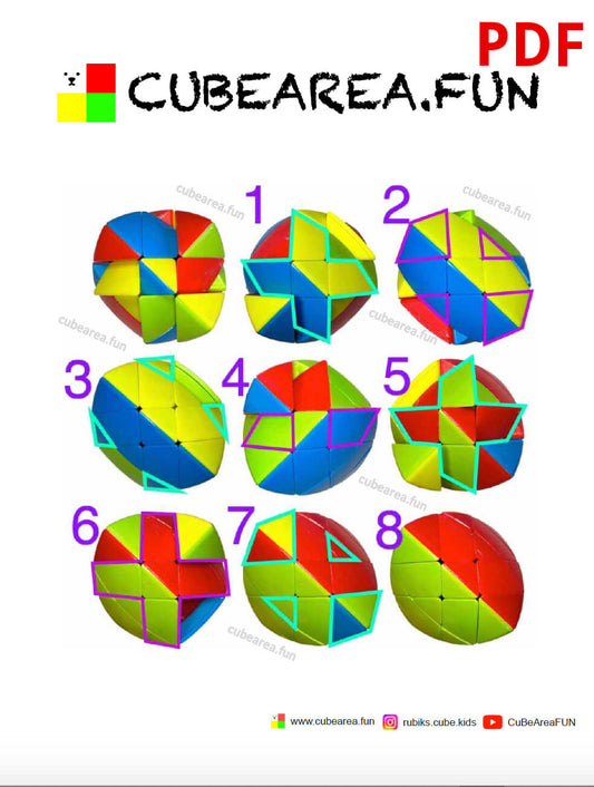 PDF Printable Scheme How to solve a MasterMorphix cube 3x3 by Cubearea.fun