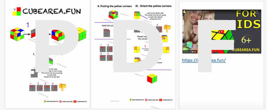 PDF Printable Scheme How to solve a Rubik's cube 2x2 by Cubearea.fun