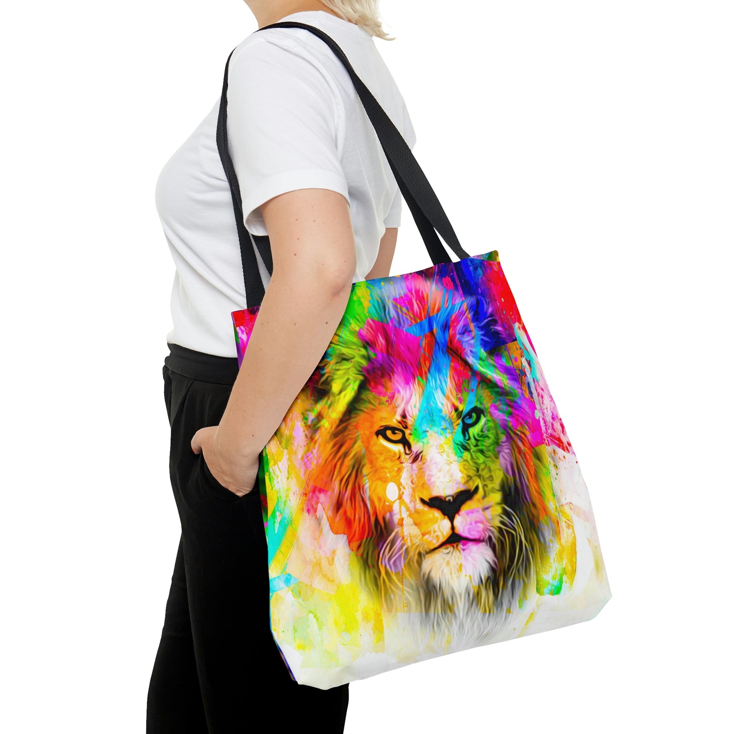 AOP Tote Bag "Lion color art"