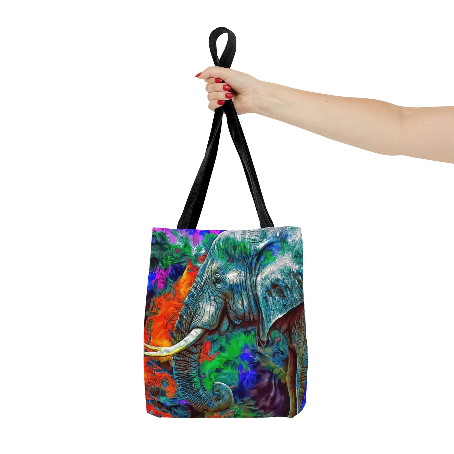 AOP Tote Bag "Elephant color art"