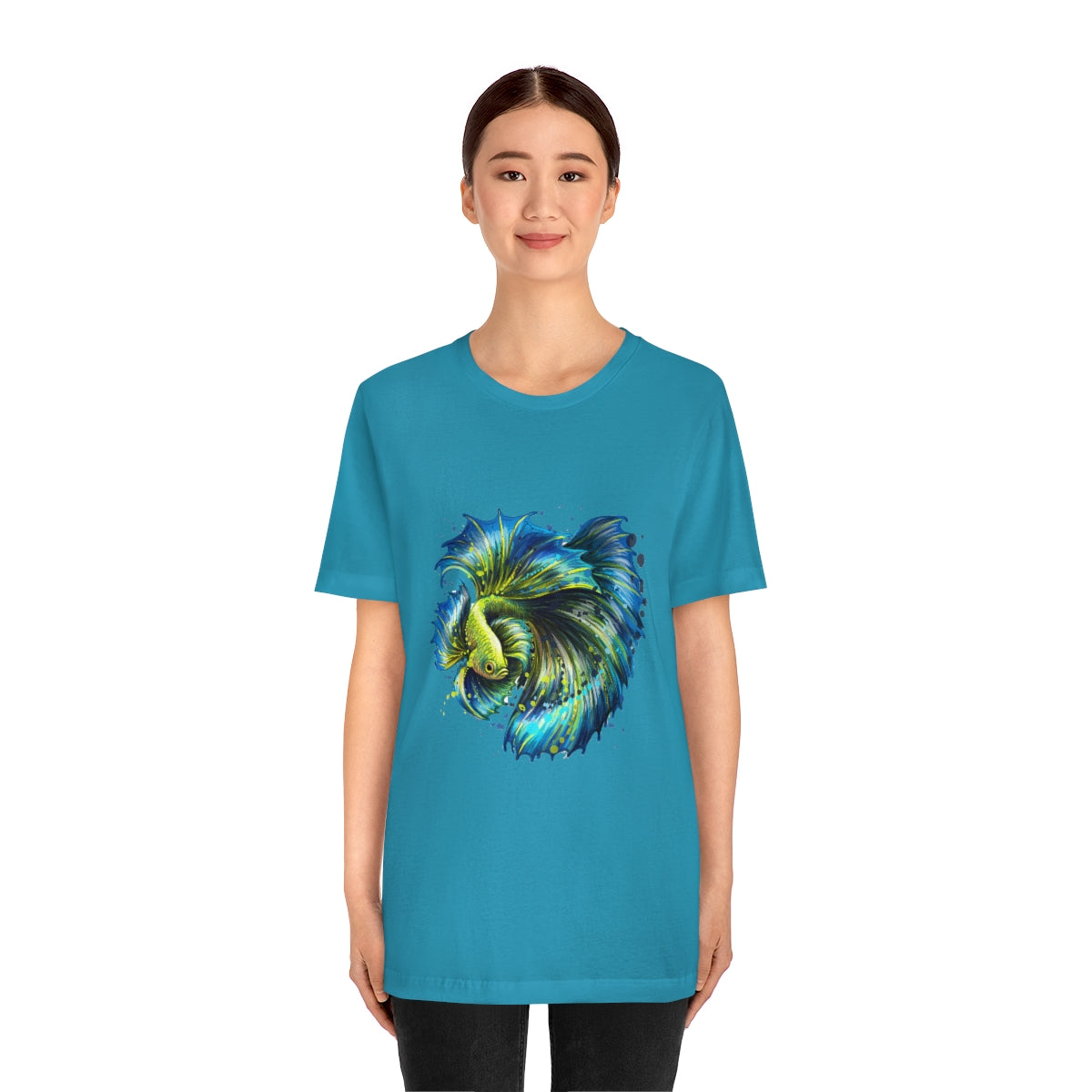 Unisex Jersey Short Sleeve Tee "Colorful tropical fish"