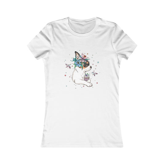 Women's Favorite Tee "Chihuahua puppy & cupcake"
