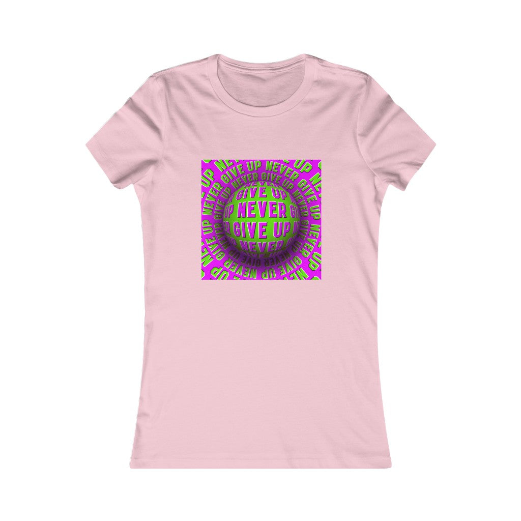 Women's Favorite Tee "Optical illusion Never give up"