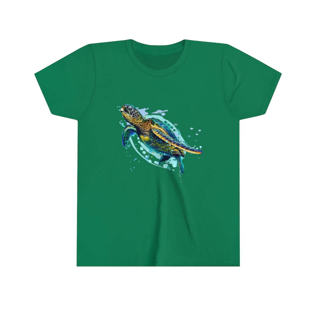Youth Short Sleeve Tee "Sea colorful turtle"