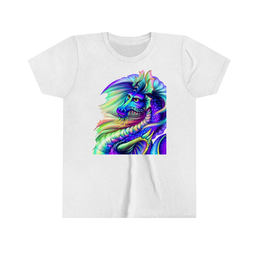 Youth Short Sleeve Tee "Multi-colored dragon"