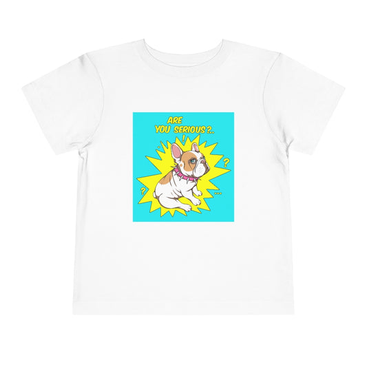Kids Short Sleeve Tee "French bulldog are you serious?"