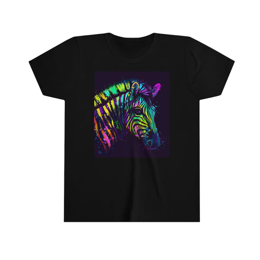 Youth Short Sleeve Tee "Colorful zebra"