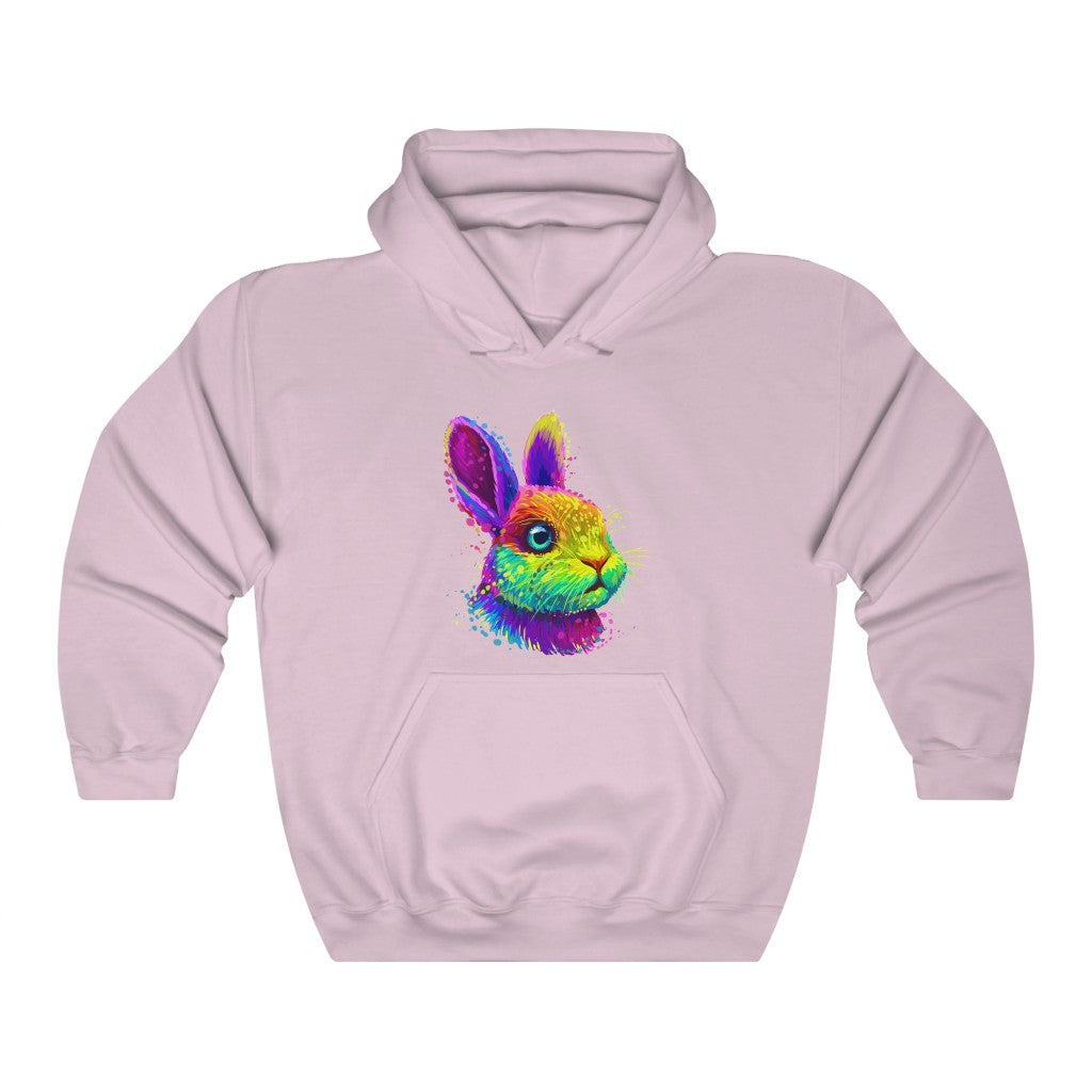 Unisex Heavy Blend™ Hooded Sweatshirt "Abstract colorful little rabbit"