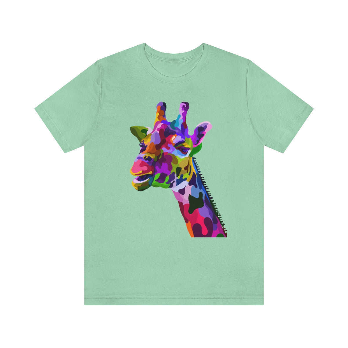 Unisex Jersey Short Sleeve Tee "Abstract colorful geraffe"