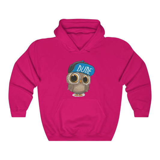 Unisex Heavy Blend™ Hooded Sweatshirt "Cute Cartoon Owl in a cap"