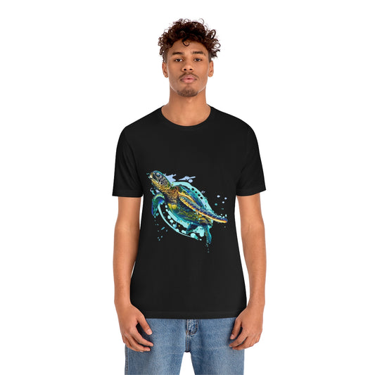 Unisex Jersey Short Sleeve Tee "Sea colorful turtle"