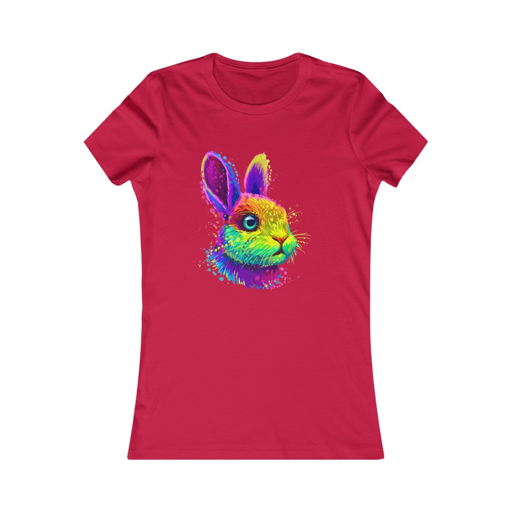 Women's Favorite Tee "Abstract colorful little rabbit"
