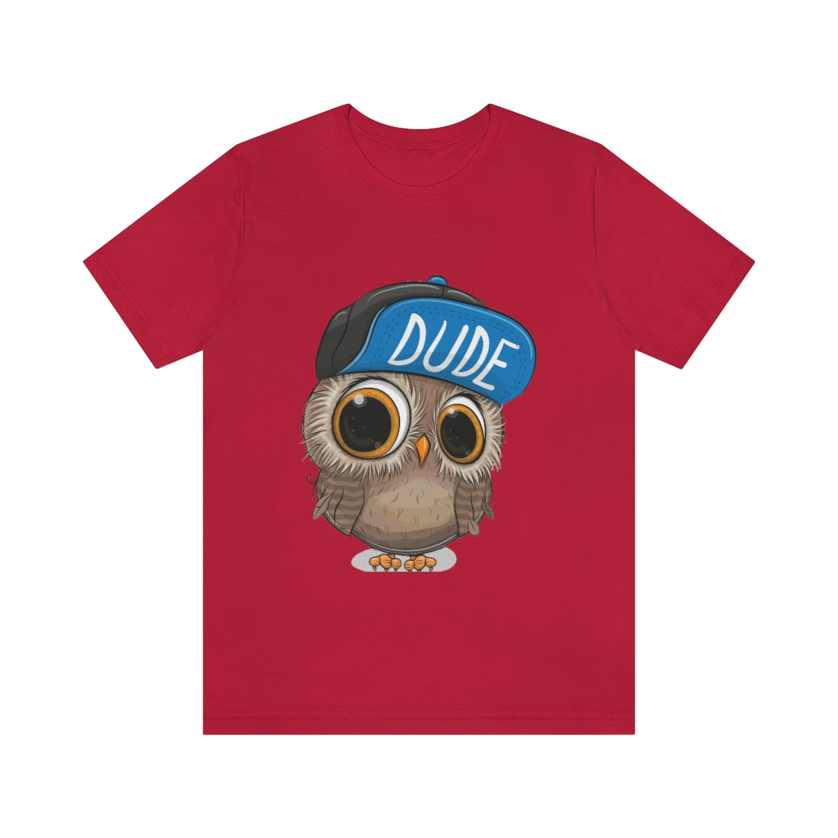 Unisex Jersey Short Sleeve Tee "Cute Cartoon Owl in a cap"