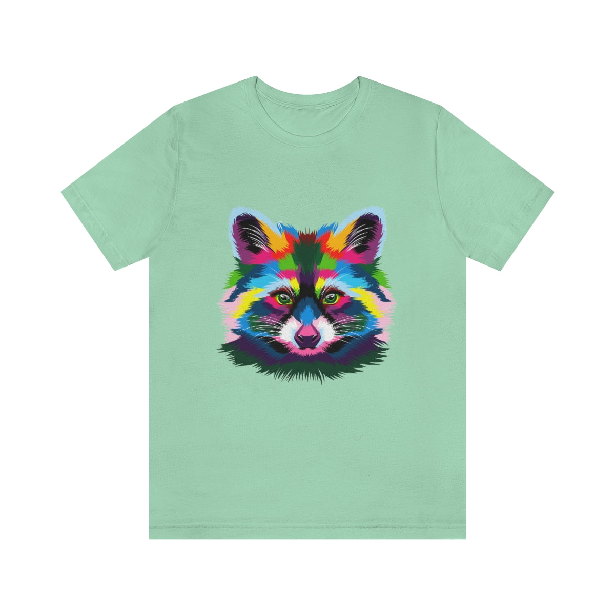 Unisex Jersey Short Sleeve Tee "Abstract colorful raccoon"