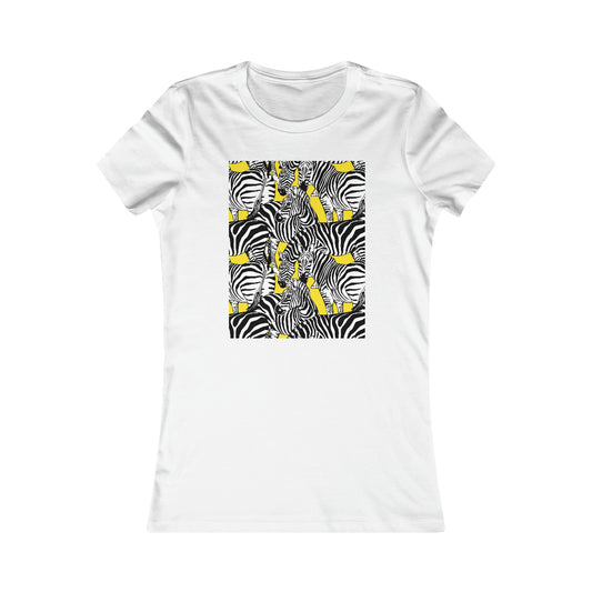 Women's Favorite Tee "Colorful zebras"