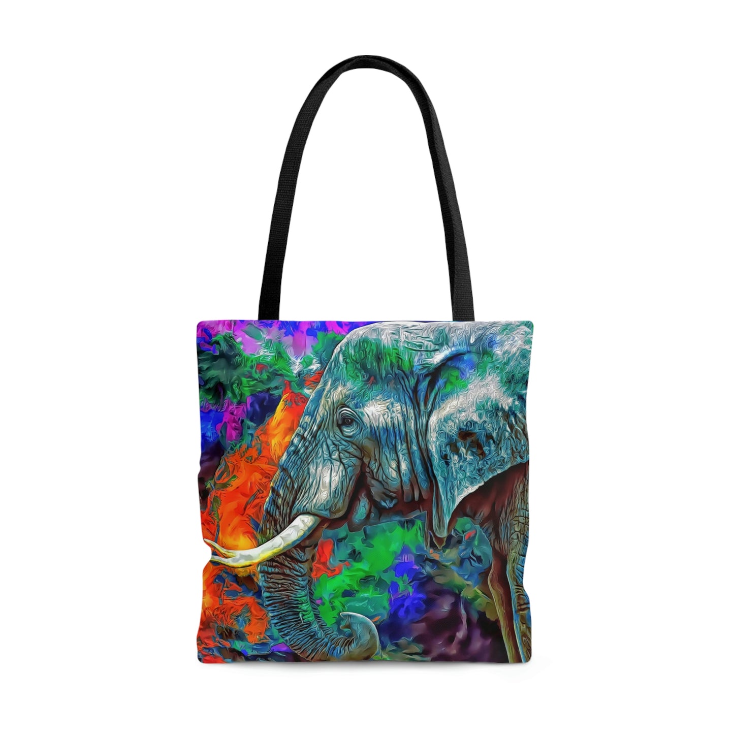 AOP Tote Bag "Elephant color art"