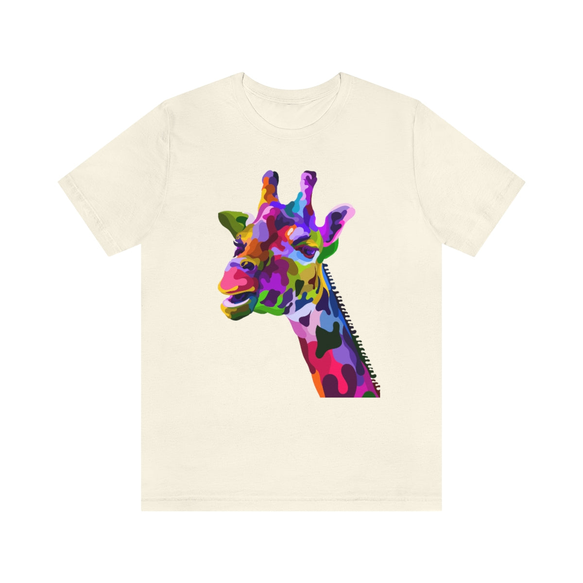 Unisex Jersey Short Sleeve Tee "Abstract colorful geraffe"