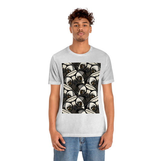 Unisex Jersey Short Sleeve Tee "Pugs pattern"