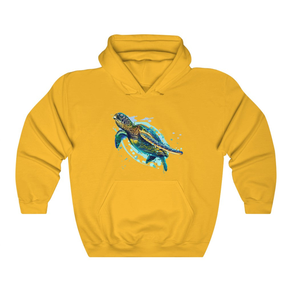 Unisex Heavy Blend™ Hooded Sweatshirt "Sea colorful turtle"