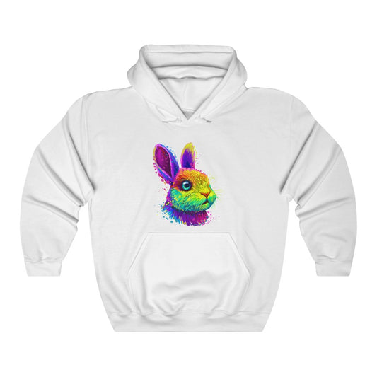 Unisex Heavy Blend™ Hooded Sweatshirt "Abstract colorful little rabbit"