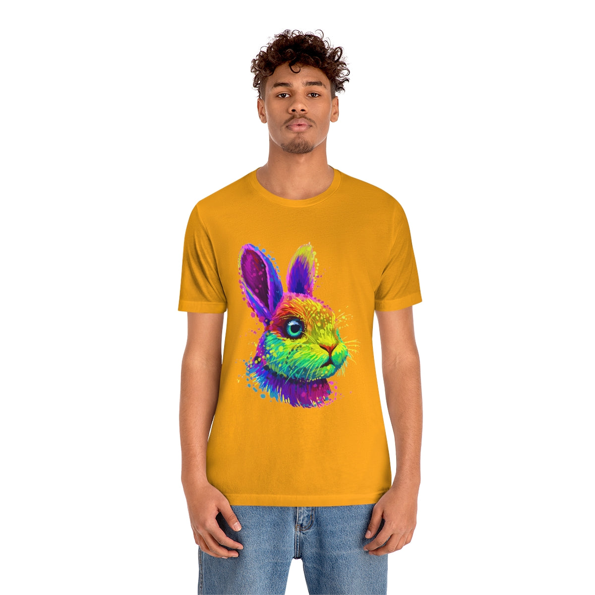 Unisex Jersey Short Sleeve Tee "Abstract colorful little rabbit"