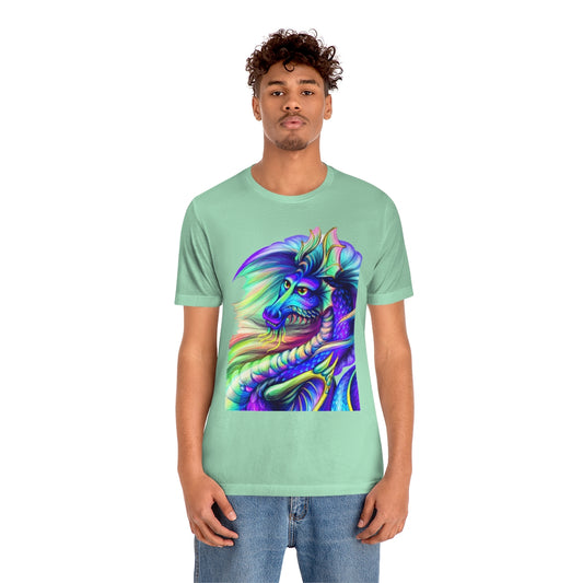 Unisex Jersey Short Sleeve Tee "Multi-colored dragon"