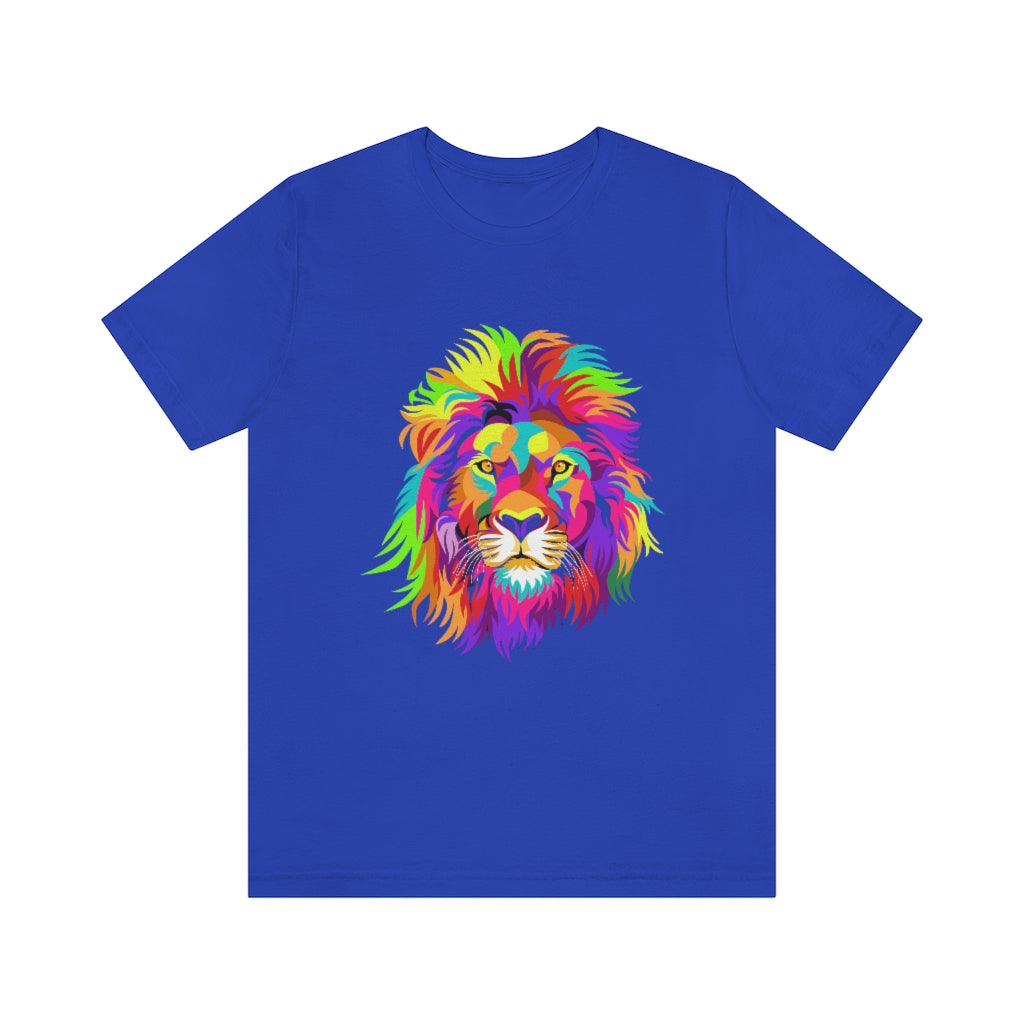 Unisex Jersey Short Sleeve Tee "Colourful lion"