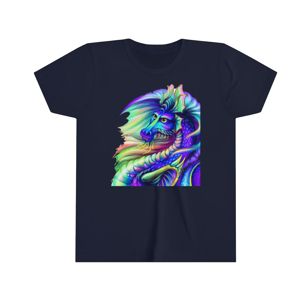 Youth Short Sleeve Tee "Multi-colored dragon"