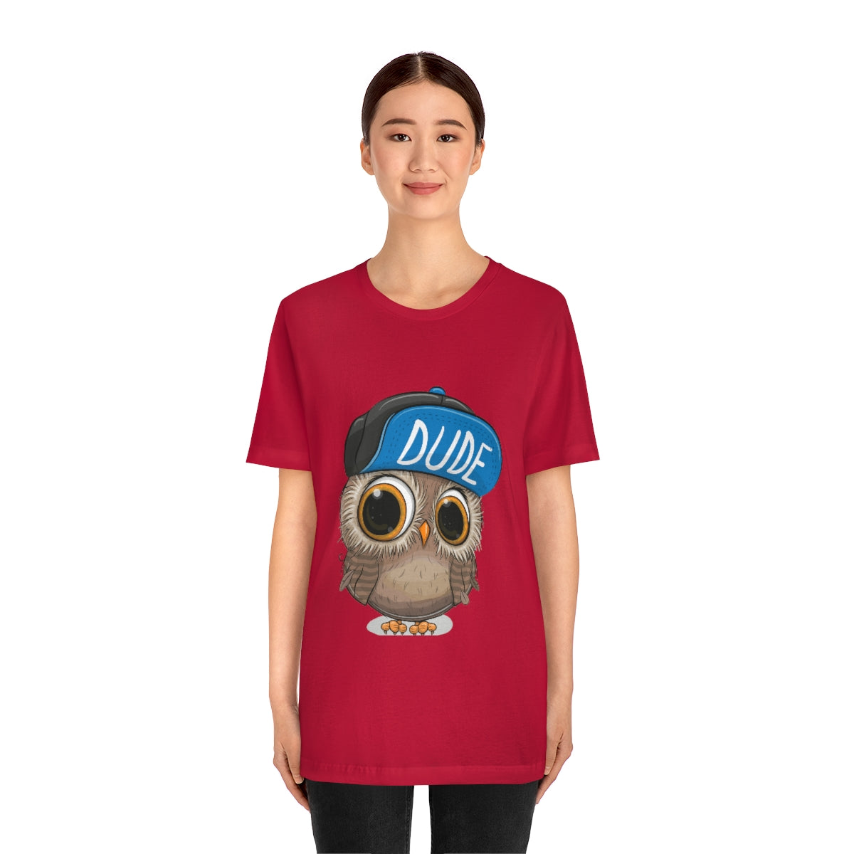 Unisex Jersey Short Sleeve Tee "Cute Cartoon Owl in a cap"