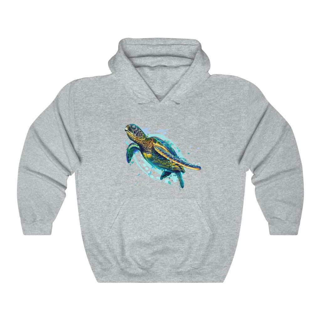 Unisex Heavy Blend™ Hooded Sweatshirt "Sea colorful turtle"