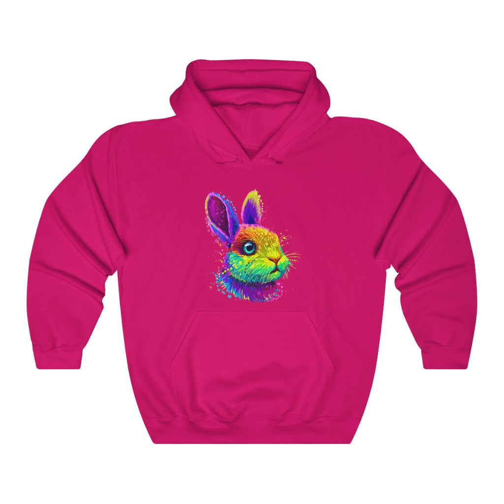 Unisex Heavy Blend™ Hooded Sweatshirt "Abstract colorful little rabbit"